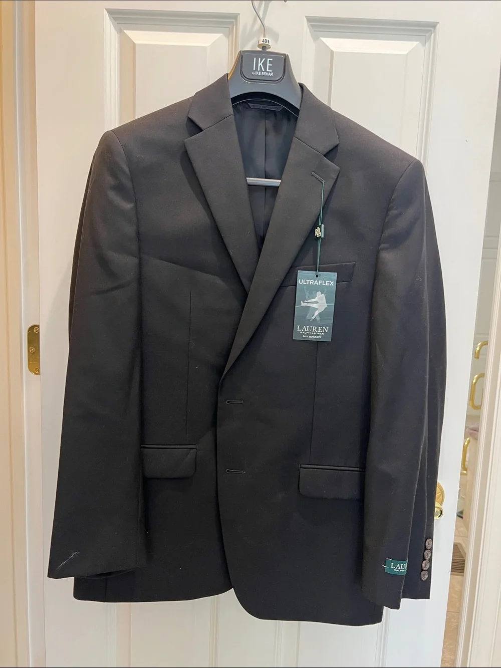 Lauren Ralph Lauren Black Men's Blazer Ultraflex Notch Lapel